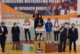 Młodzieżowe Mistrzostwa Polski oraz Mistrzostwa Polski Juniorek w zapasach kobiet. Chełm, 10.04.2021