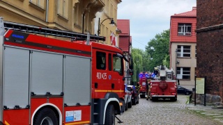 Ćwiczenia przeciwpożarowe w Starostwie Powiatowym w Białogardzie | 12.07.2023